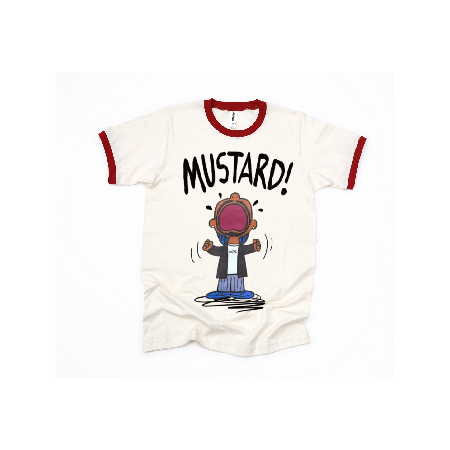 MUSTARD FRANKLIN CHARLIE BROWN RING TEE